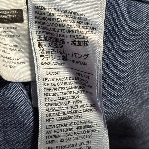 LEVIS Red Tab‎ Long Sleeve Plus Ellie Denim Shirt Dress size 2X - Picture 12 of 12